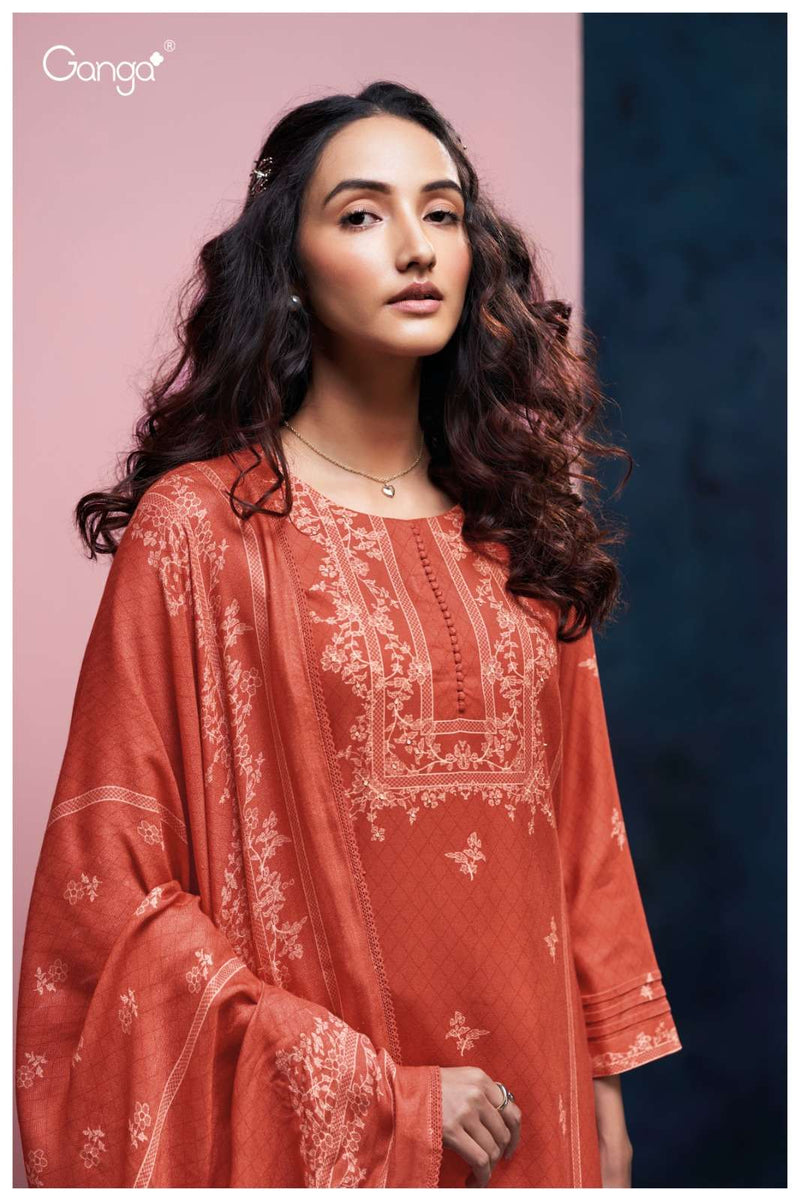 Ganga Fashion Shambhavi 3965 Premium Pashmina Handwork Winterwear Suit