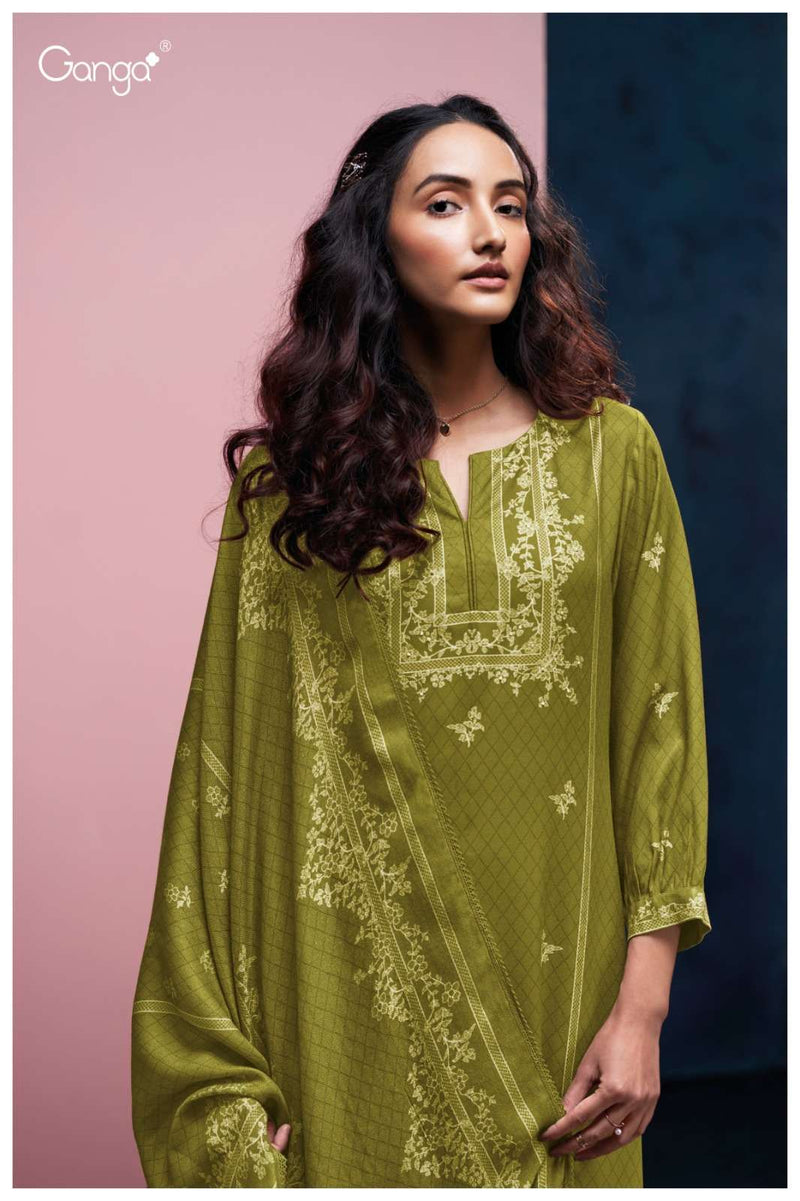 Ganga Fashion Shambhavi 3965 Premium Pashmina Handwork Winterwear Suit