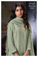Ganga Fashion Zerrin 3675 Premium Organza Silk Embroidered Handwork Salwar Suit