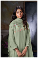 Ganga Fashion Zerrin 3675 Premium Organza Silk Embroidered Handwork Salwar Suit