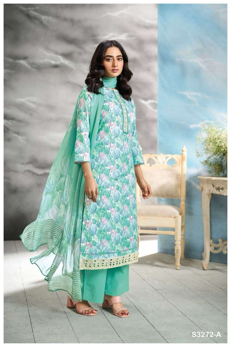 Ganga Greta 3272 Cotton Embroidered Fancy Designer Salwar Suit