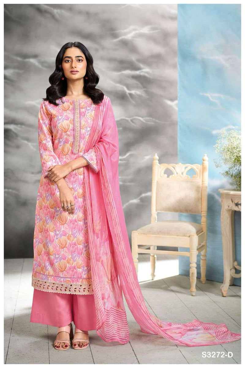 Ganga Greta 3272 Cotton Embroidered Fancy Designer Salwar Suit