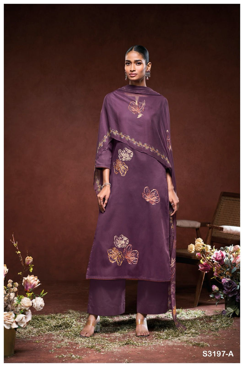 Ganga Ilah 3197 Premium Cotton Embroidery Work Salwar Kameez