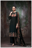 Ganga Richa 3734 Pure Wool Shawl Suit Hand Embroidered Winter Collection