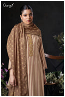 Ganga Suits Nirelle 3878 Pure Wool Pashmina Embroidered Schiffli Work Salwar Suit