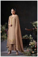 Ganga Suits Nirelle 3878 Pure Wool Pashmina Embroidered Schiffli Work Salwar Suit