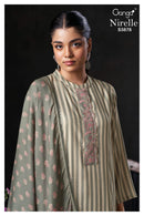 Ganga Suits Nirelle 3878 Pure Wool Pashmina Embroidered Schiffli Work Salwar Suit