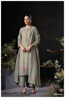 Ganga Suits Nirelle 3878 Pure Wool Pashmina Embroidered Schiffli Work Salwar Suit