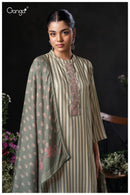 Ganga Suits Nirelle 3878 Pure Wool Pashmina Embroidered Schiffli Work Salwar Suit