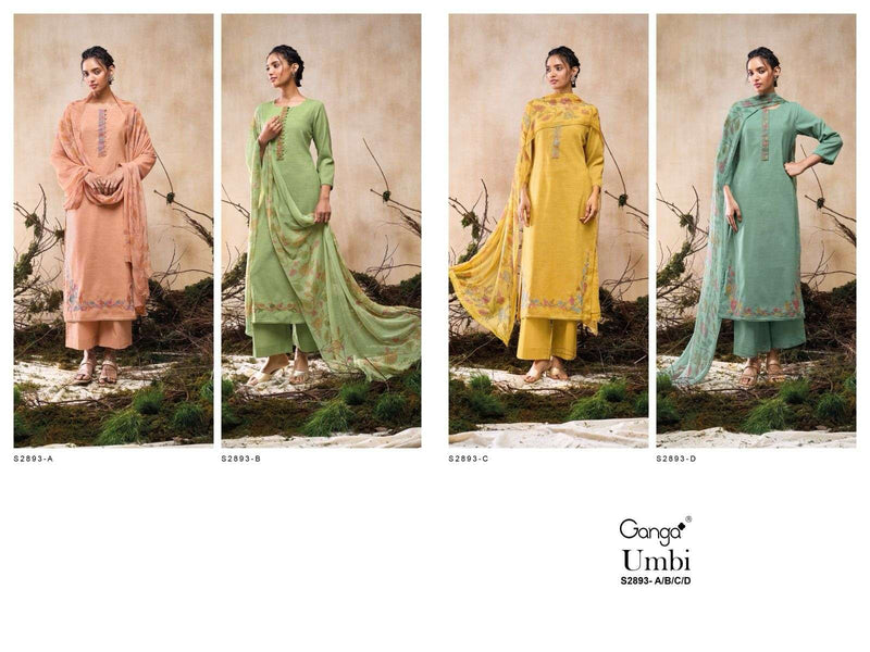 Ganga Umbi 2893 Premium Woven Cotton Designer Salwar Kameez