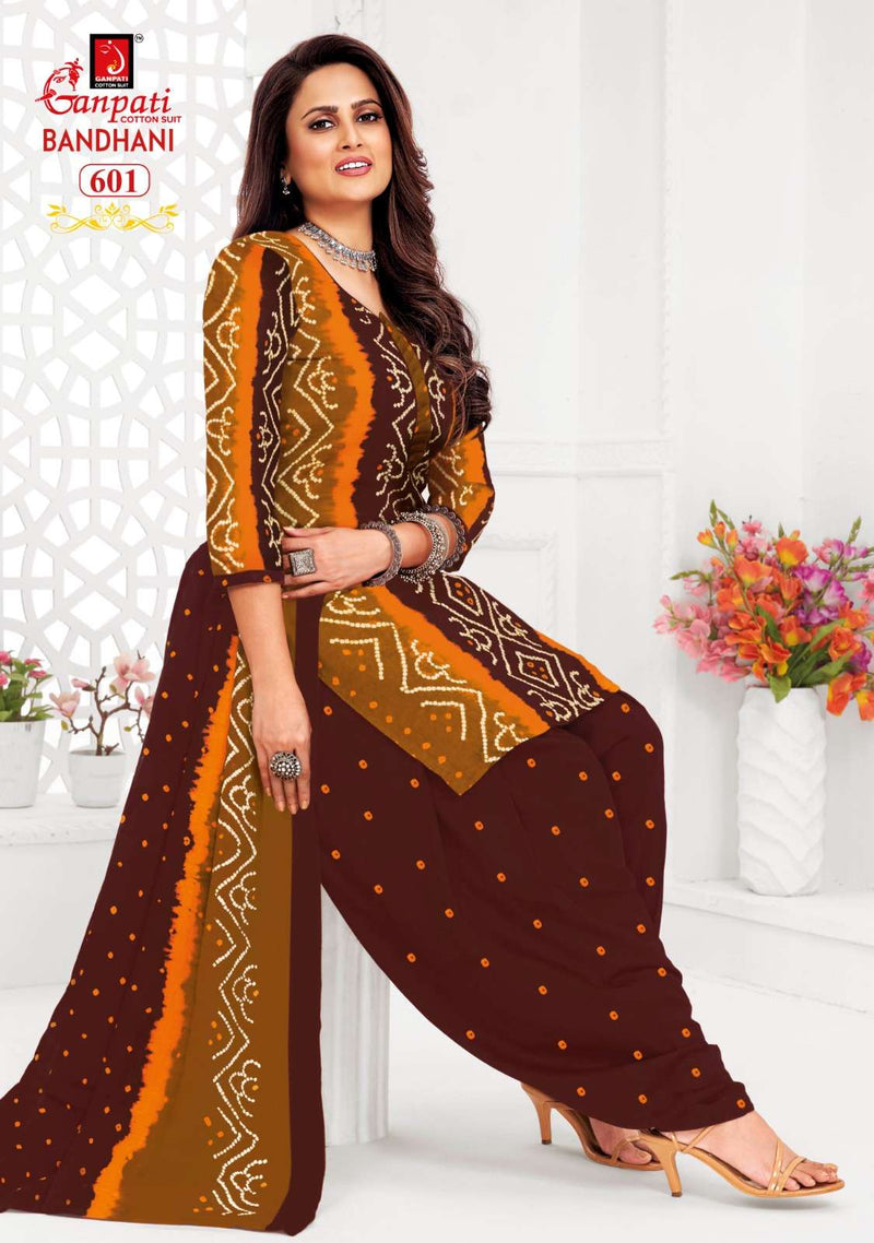 Ganpati Bandhani Vol 15 Cotton Fancy Daily Wear Patiyala Salwar Suit