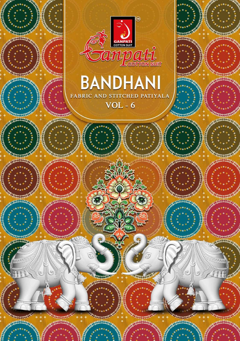 Ganpati Bandhani Vol 15 Cotton Fancy Daily Wear Patiyala Salwar Suit