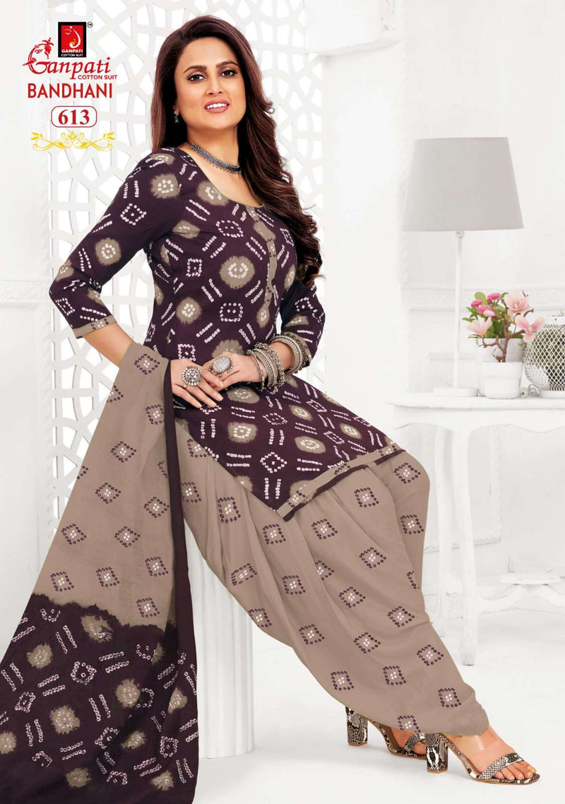 Ganpati Bandhani Vol 15 Cotton Fancy Daily Wear Patiyala Salwar Suit