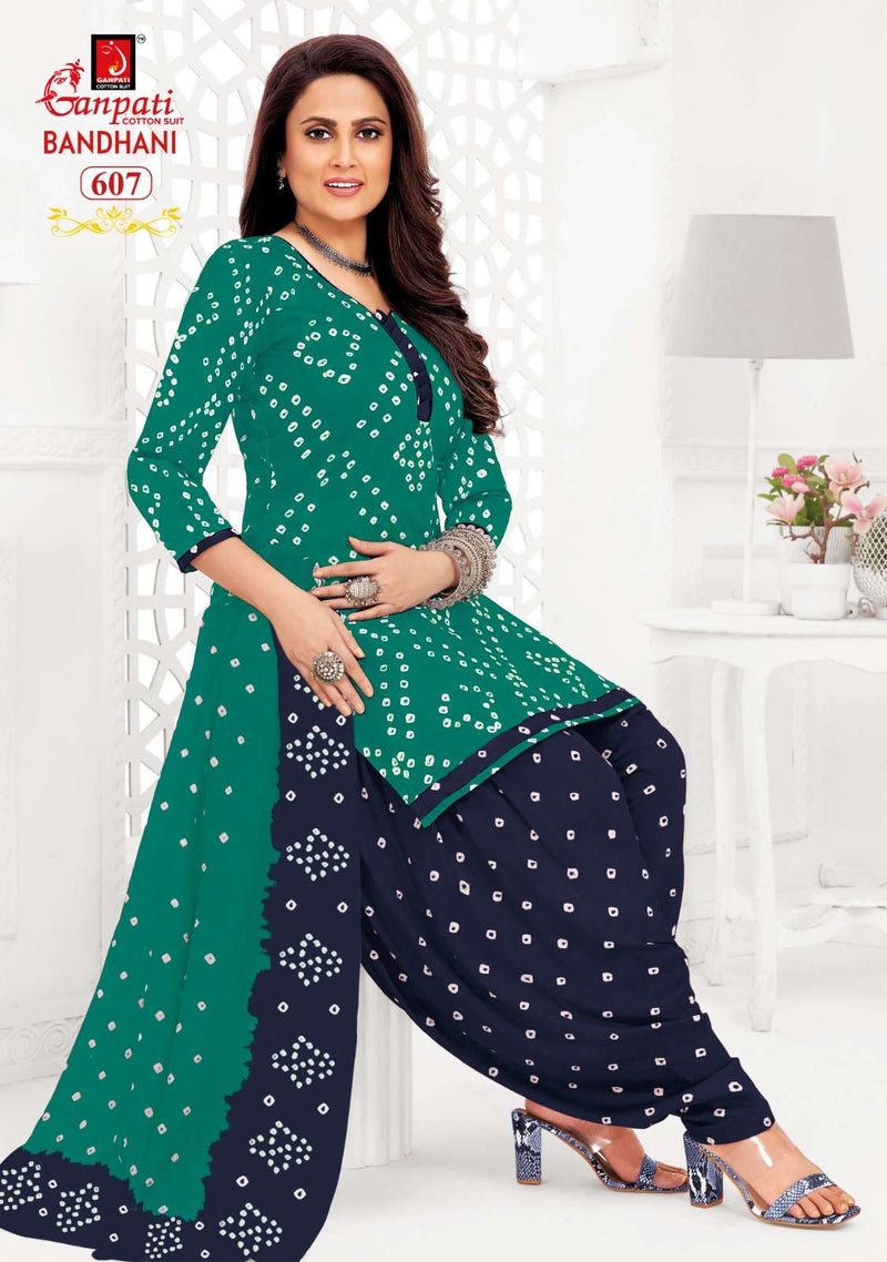 Ganpati Bandhani Vol 15 Cotton Fancy Daily Wear Patiyala Salwar Suit