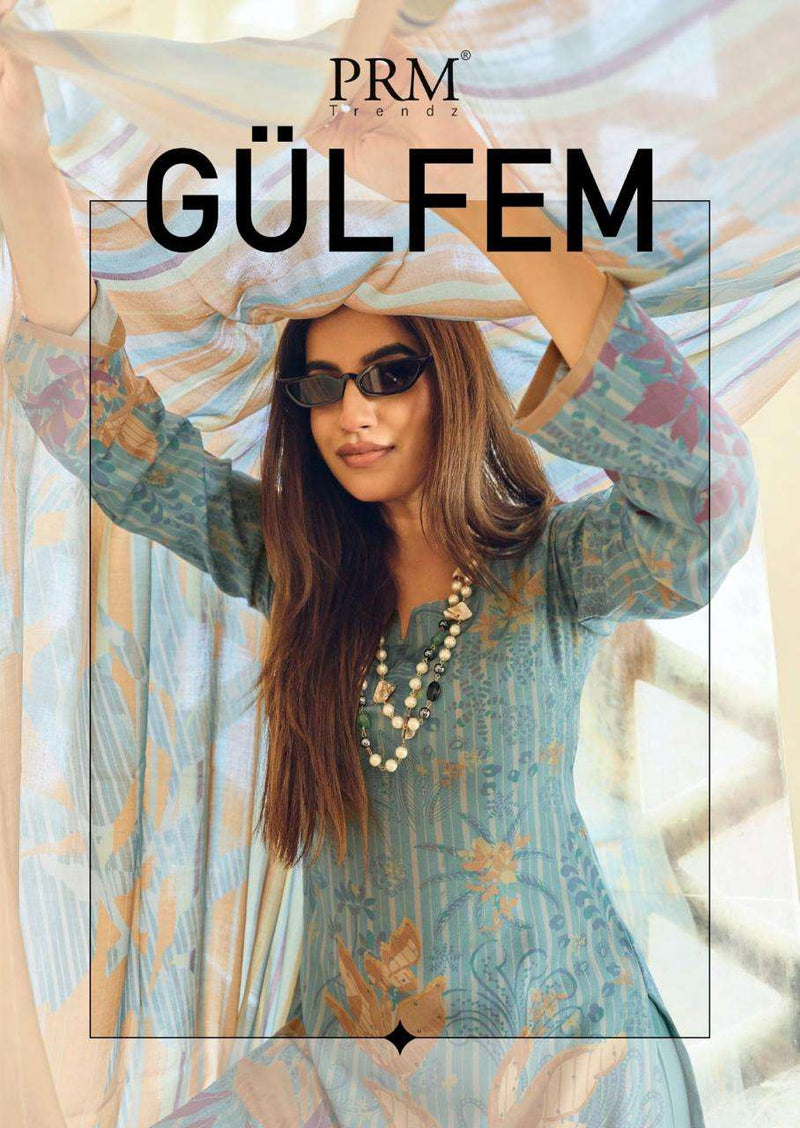 Prm Trendz Gulfem Pashmina Handwork Designer Work Salwar Suit