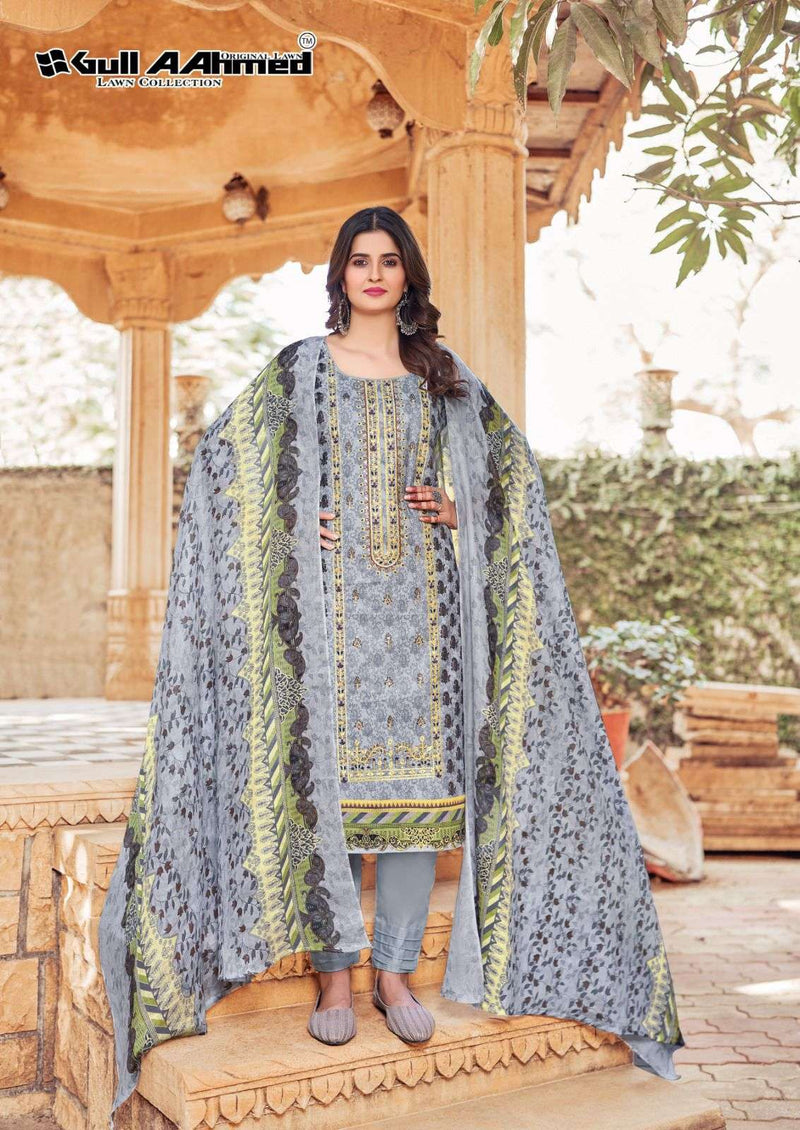 Gull Ahmed Bin Saeed Embroidered Collection Vol 3 Cotton With Self Embroidery Salwar Kameez