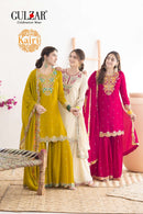 Gulzar Kairi Premium Chinon Elegant Designer Sharara Style Fancy Suit