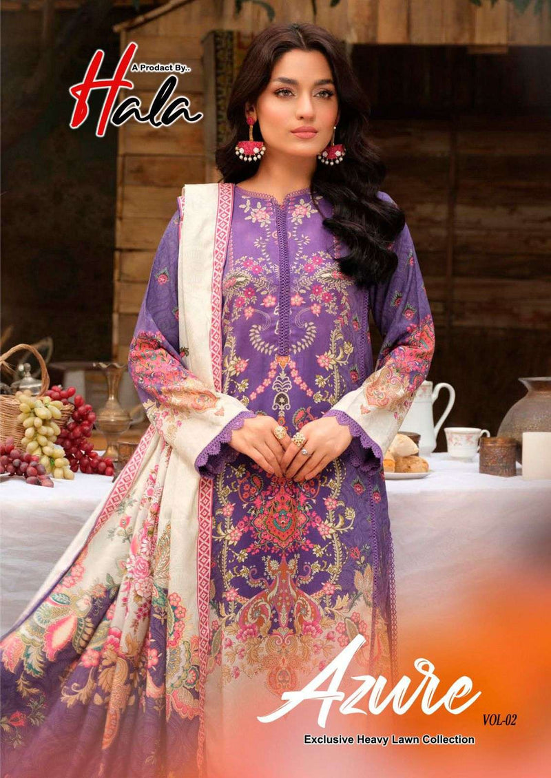 Hala Azure Vol 2 Lawn Cotton Printed Casual Wear Salwar Kameez