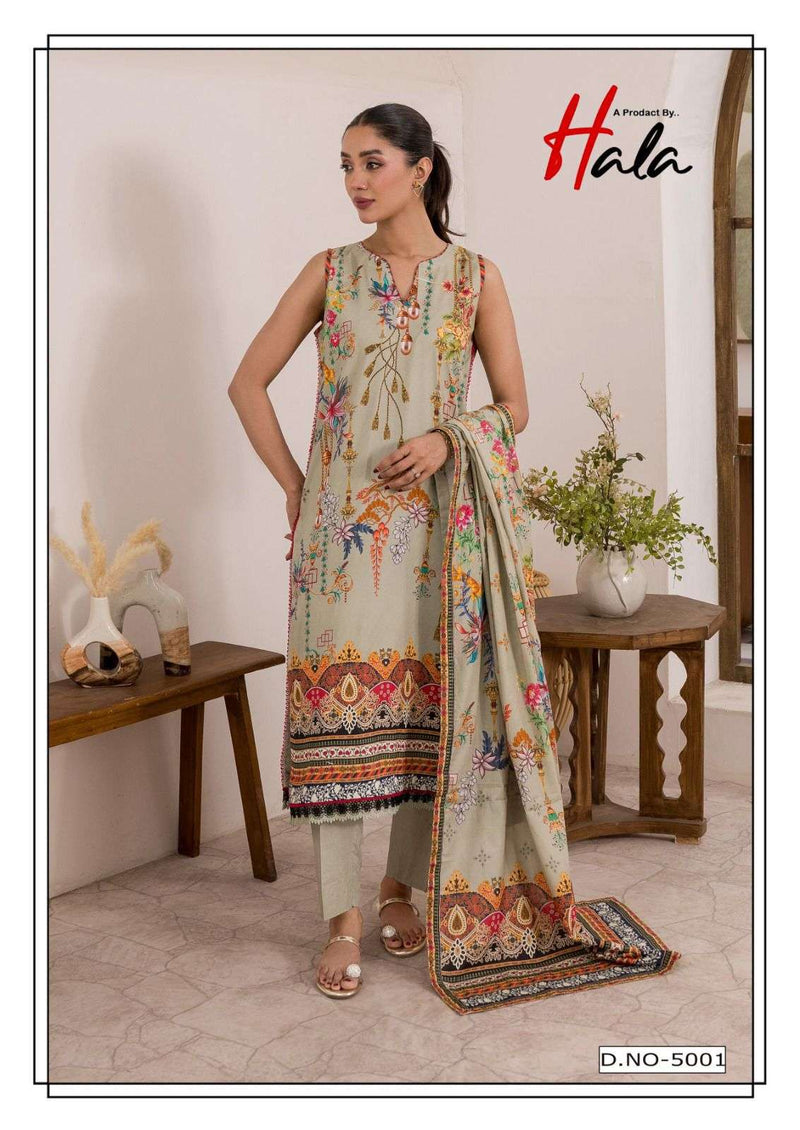 Hala Ramsha Vol 5 Pure Cotton Printed Casual Wear Salwar Suit