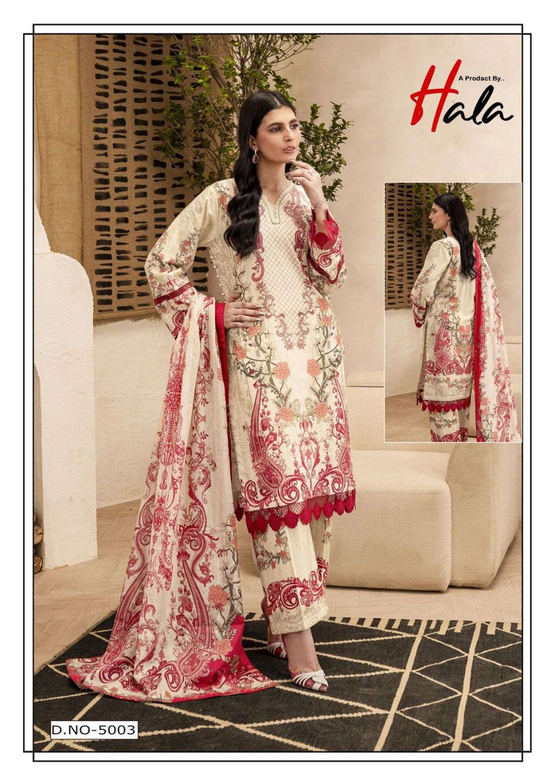 Hala Ramsha Vol 5 Pure Cotton Printed Casual Wear Salwar Suit