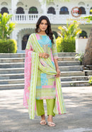 Harshit Fashion Summer Saga Vol 4 Pure Cotton Diamond Work Salwar Suit