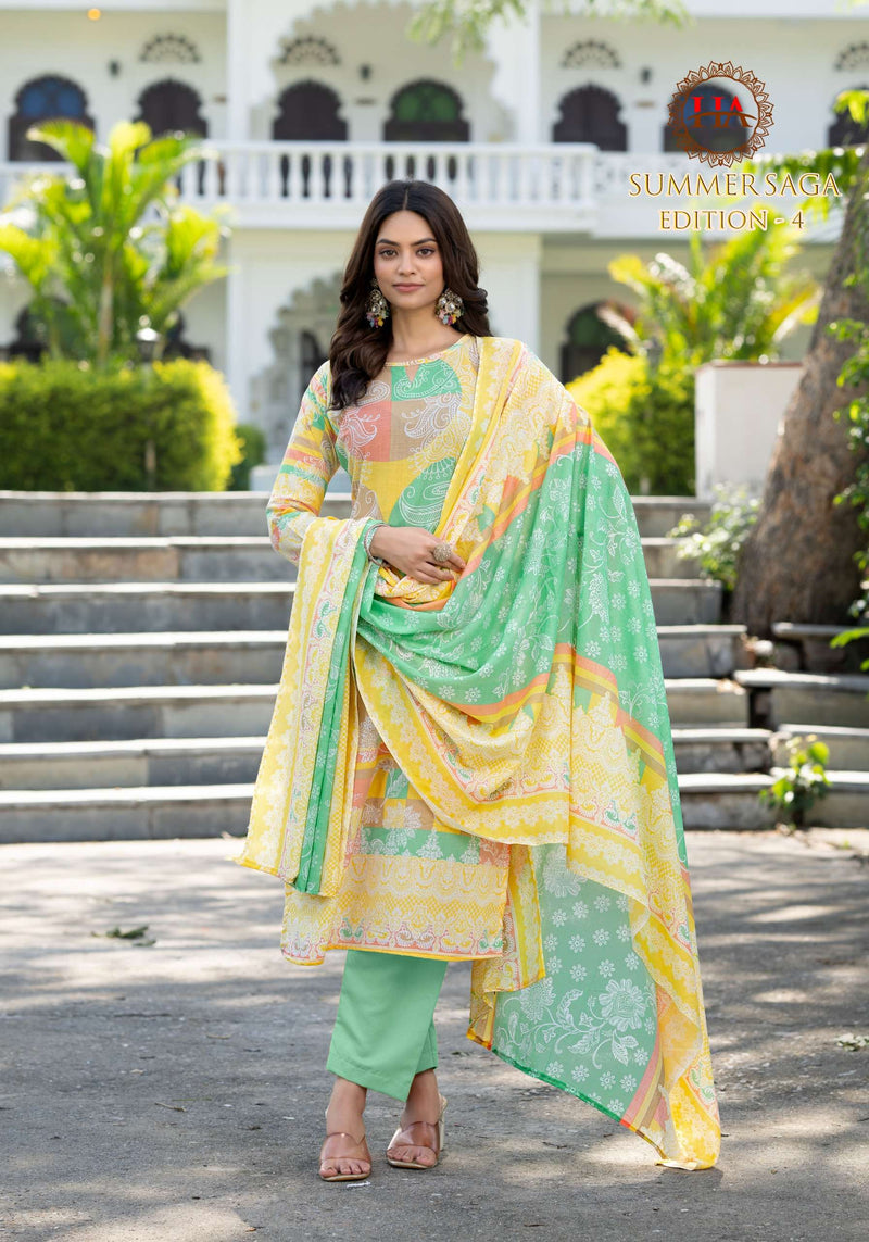 Harshit Fashion Summer Saga Vol 4 Pure Cotton Diamond Work Salwar Suit