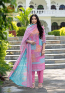 Harshit Fashion Summer Saga Vol 4 Pure Cotton Diamond Work Salwar Suit