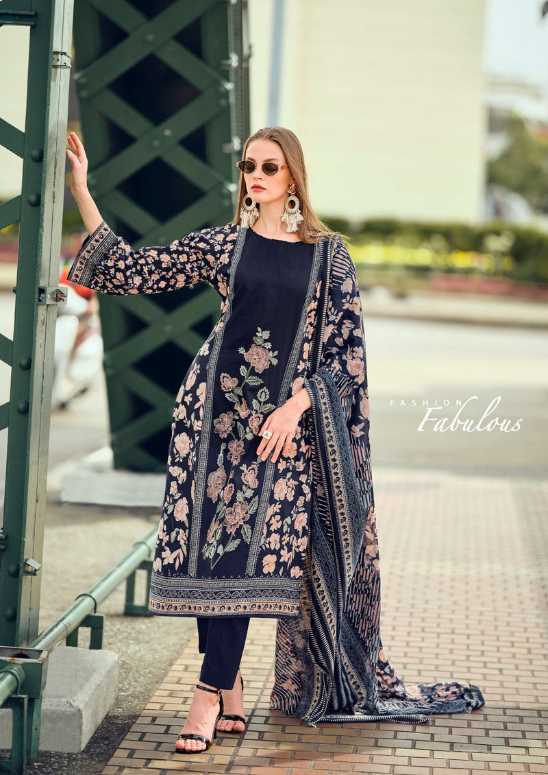 Hermitage Cashmere Vol 2 Pure Viscose Lawn Embroidered Salwar Suit
