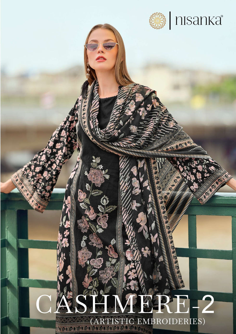 Hermitage Cashmere Vol 2 Pure Viscose Lawn Embroidered Salwar Suit