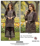 Hoor Tex Co Ord Set Satin Digital Printed Pret Kurti