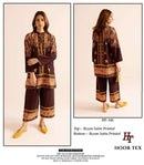 Hoor Tex Co Ord Set Satin Digital Printed Pret Kurti