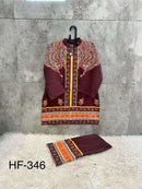 Hoor Tex Co Ord Set Satin Digital Printed Pret Kurti