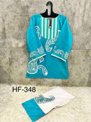 Hoor Tex Co Ord Set Satin Digital Printed Pret Kurti