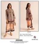 Hoor Tex Co Ord Set Satin Digital Printed Pret Kurti