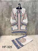 Hoor Tex Co Ord Set Satin Digital Printed Pret Kurti