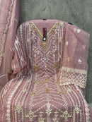 Hoor Tex Dno OR 89 ABCD Heavy Organza  Embroidered Designer Pret Kurti