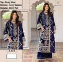 Hoor Tex H 354 Pure Velvet Heavy Embroidered Work Readymade Suits