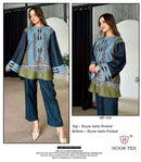 Hoor Tex HF 239-405 Rayon Satin Imported Printed Co-Ord Set