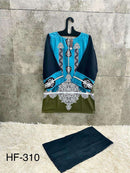 Hoor Tex HF 239-405 Rayon Satin Imported Printed Co-Ord Set