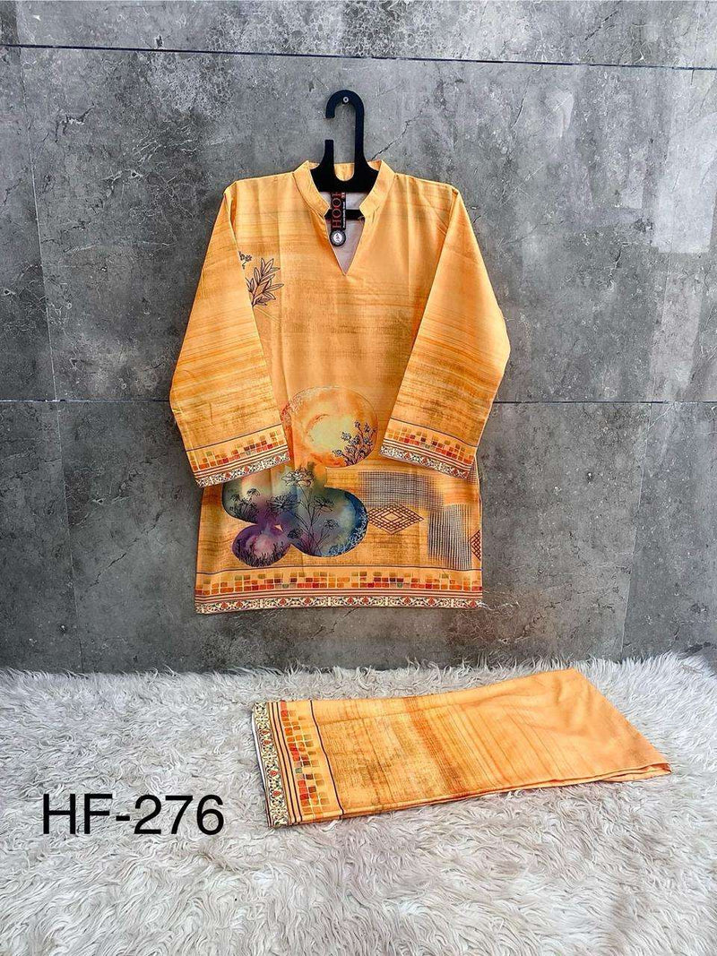 Hoor Tex HF 239-405 Rayon Satin Imported Printed Co-Ord Set