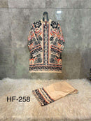 Hoor Tex HF 239-405 Rayon Satin Imported Printed Co-Ord Set