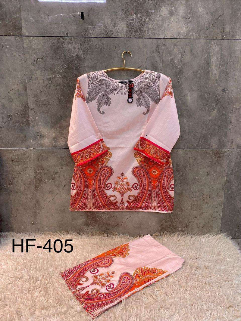 Hoor Tex HF 239-405 Rayon Satin Imported Printed Co-Ord Set