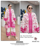 Hoor Tex HF 239-405 Rayon Satin Imported Printed Co-Ord Set