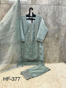 Hoor Tex HF 377 Fancy Designer Work Embroidered Readymade Pakistani Suit