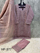 Hoor Tex HF 377 Fancy Designer Work Embroidered Readymade Pakistani Suit