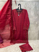 Hoor Tex Hf 163 Abc Pure Viscose Designer Readymade Pret Kurti