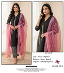 Hoor Tex Hf 353 Heavy Organza Embroidered Designer Pret Kurti