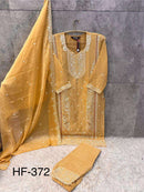 Hoor Tex Hf 372 Heavy Chiffon Designer Embroidered Work Pakistani Pret Kurti