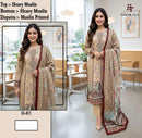 Hoor Tex H 405-413 Pure Muslin Printed Designer Co Ord Set