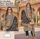 Hoor Tex H 405-413 Pure Muslin Printed Designer Co Ord Set